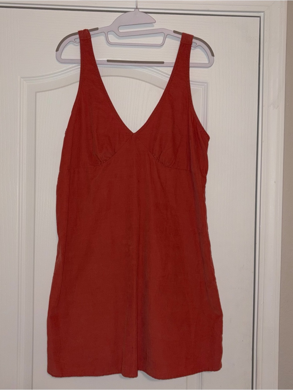 American Eagle Outfitters Coral Sleeveless V-Neck Dress Size Large NWT
